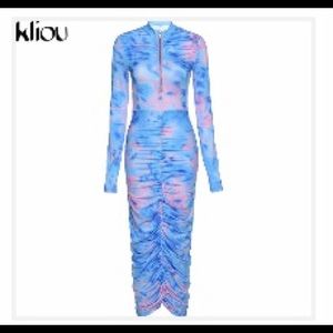 Women Tie-Dye Dress
